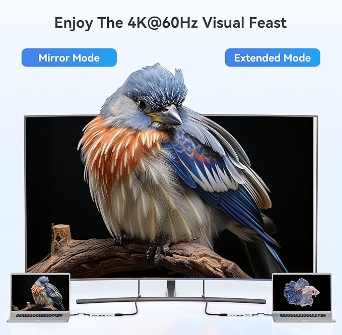 MOKiN 7 in 1 USB C Dongle with HDMI, SD/TF Card Reader, Data Port, 100W PD, 2 USB 3.0 for MacBook Pro/Air, Dell XPS, Lenovo Thinkpad