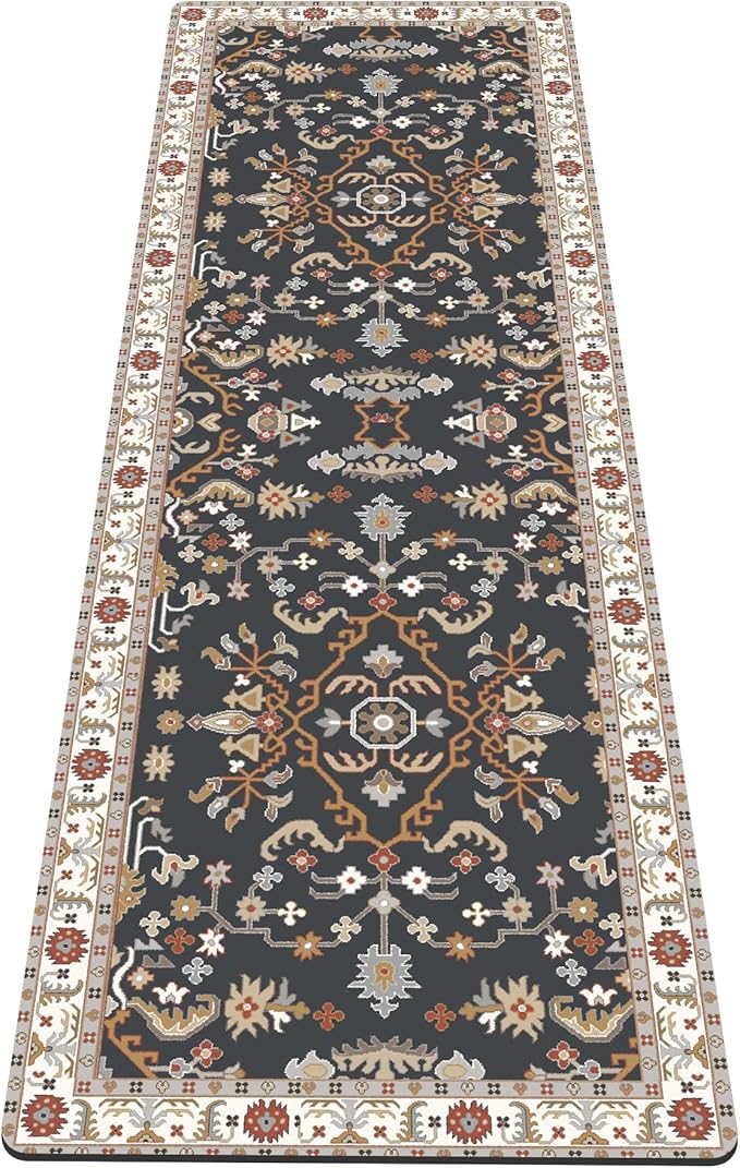 nuveti Yoga Mat Print Extra Thick TPE Non Slip Fitness Exercise Mat with Carrying Bag,72"x24" Extra Thick 6MM Exercise & Workout Mat for Yoga, Pilates Fitness and Floor Exercises
