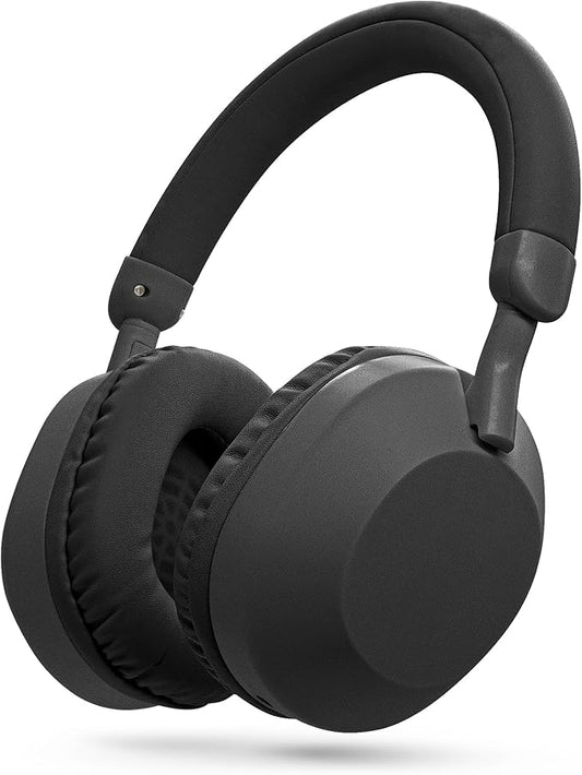 Gabba Goods Aura Premium Wireless Over-Ear Headphones, Built-in Mic, SD Card, High-Res Audio, 6H Playtime, for Travel, Home, Work TV,PC,Gaming,Cellphone (Black)