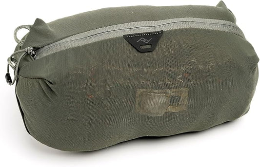 Peak Design Ultralight Mesh Packing Cube, Sage, Stretchy Mesh Luggage Cube with Strap Attachment Points and Luggage Pass Throughs, Zipper Opening, Travel Organizer for Men and Women, Size XS