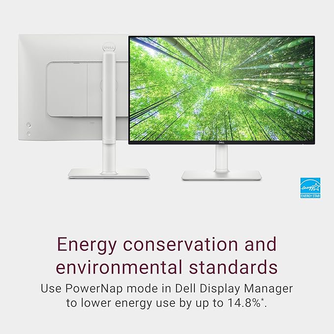 Dell S2425HS Monitor - 23.8 Inch, FHD (1920x1080) Display, 100Hz Refresh Rate 1500:1 Contrast Ratio, TÜV Rheinland Eye Comfort 4 Star, Integrated 2x5W Speaker, Height/Tilt/Swivel/Pivot - Ash White