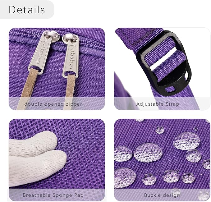 abshoo Basic School Backpack For College Middle High School Water Resistant Bookbag Travel Daypack (Purple)