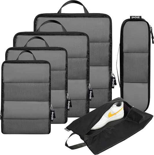 BAGAIL 6 Set Ultralight Compression Packing Cubes Packing Organizer for Travel Accessories Luggage Suitcase Backpack