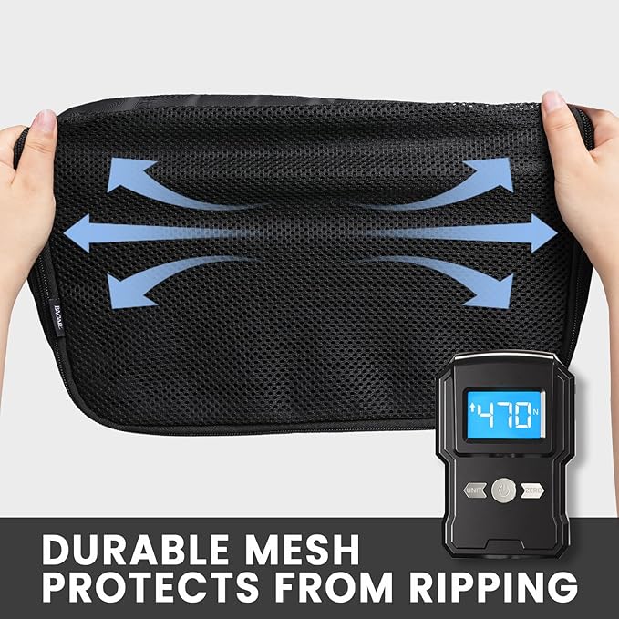 BAGAIL 6 Set Packing Cubes Luggage Packing Organizers for Travel Accessories (Black)