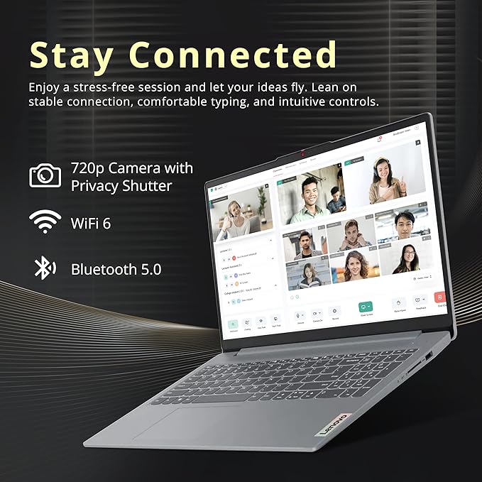 Lenovo IdeaPad Slim 3i 15.6" FHD Laptop, Intel i3-N305, 8GB LPDDR5, 1.16TB Storage (1TB SSD + 160GB Docking Station Set), Intel UHD Graphics, Numeric keypad, Dolby Audio, Wi-Fi 6, Win 11 Pro, Gray