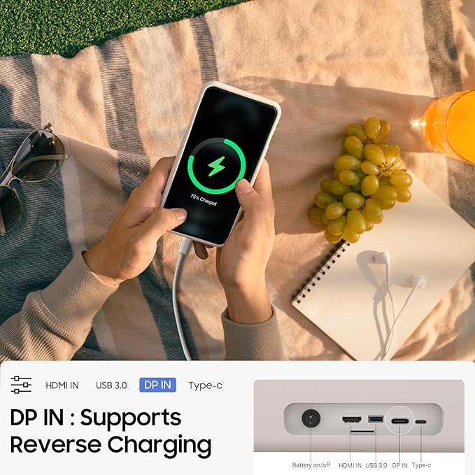 apolosign packgo 27-Inch Portable Entertainment System, Compact Suitcase Design Smart TV, Android OS, Bluetooth 3D Speakers, Built-in Battery 6H, Briefcase Screen Perfect for Travel & Parties (White)