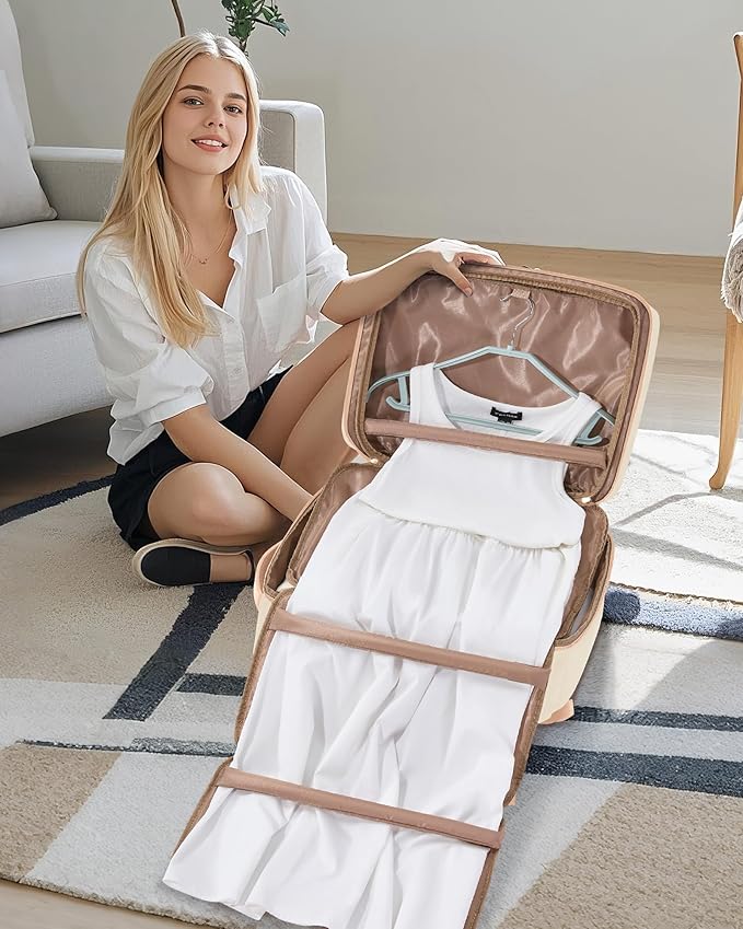 LOVEVOOK Travel Backpack for Women Men with Garment Bag, 50L Carry on Backpack as TSA Personal Item Flight Approved, Luggage Daypack Fits 17.3" Laptop, Overnight Business Weekender Travel Essential