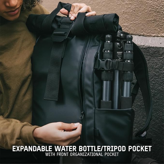 WANDRD PRVKE 31L, V3 Backpack: Weather-Resistant Travel & Camera Backpack with Laptop Sleeve, Quick Side Access, Clamshell Opening – Ideal Photography & Travel Bag (Black)