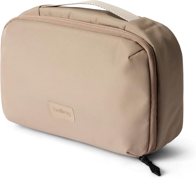 Bellroy Hanging Toiletry Kit (hanging 3 liter toiletry bag for men and women, and designed for travel) - Stone