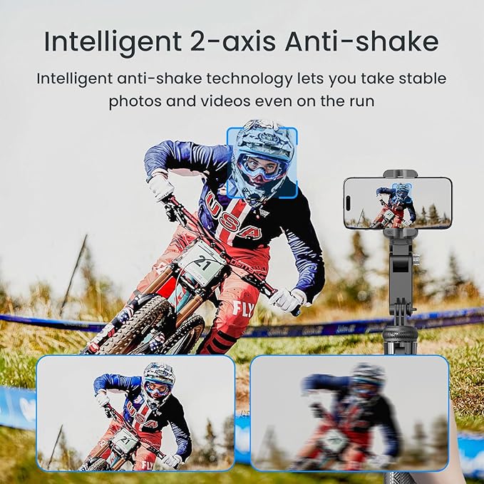 Auto Face Tracking Selfie Stick Tripod for iPhone with Light - 360 Rotation That Follows Your Movement -160cm Phone Camera Tripod Stand with Remote for Vlogging, Live Streaming, Video Recording