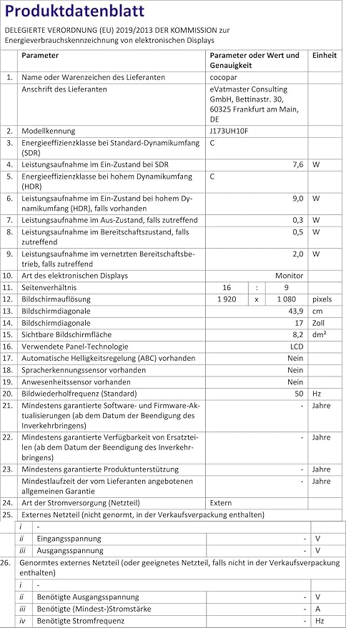 cocopar Portable Monitor 4K - 17.3 Inch UHD FreeSync HDR IPS 130% sRGB 3840x2160 Lightweight Eye Care Computer Display with Type-C mini DP HDMI for Xbox PS4/5 Laptop PC Mac, with Smart Case VESA