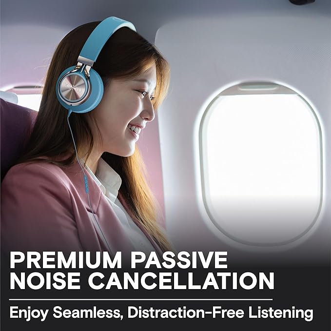 ARTIX CL750 USB C Wired Headphones with Mic & Volume Control Noise Isolating for iPhone 15-17, Samsung Computer Earphones Wired, On-Ear with Wire, Plug in and Play