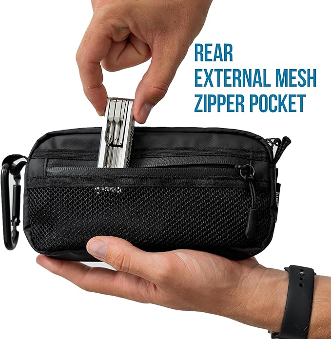 GOBAGS NEO Production Zipper Bags - Electronics & Camera Accessories Bag - Cable organizer, Gear Accessory Pouch, Travel Camera Essentials (Extra Small, Black, 2 pack)