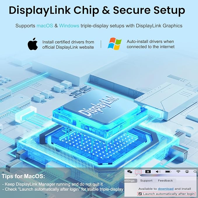 18.5'' Dual Portable Monitor FHD 1080P 100Hz USB-C HDMI External Folding Stacked Triple Monitor Built-in Stand Speakers for Laptop PC Windows Mac Portable Screen