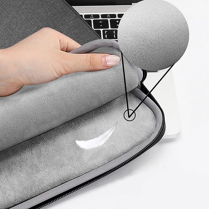 ZINZ Slim & Expandable Laptop Backpack 15 15.6 16 Inch Sleeve with USB Port, Spill-Resistant Notebooks Bag Case for Most 14-16 Inch MacBooks Surface-Books Dell HP Lenovo Asus Computers,G01BK02