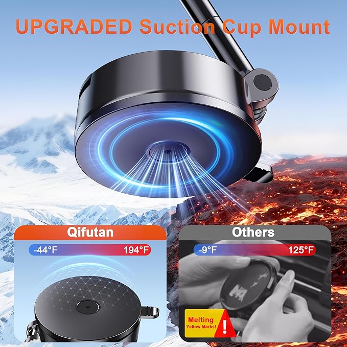 for MagSafe Car Mount Magnetic Dash Mounted Phone Holders for Car Phone Holder Mount 360°Rotatable & Foldable Windshield Dashboard Phone Mount Cell Phone Cradles Fit for iPhone 16 15 14 13 12 series