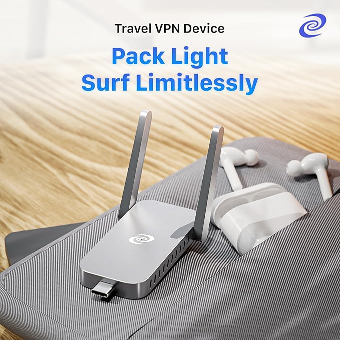 Deeper Connect Air Pocket-Sized Wireless Travel VPN Router Portable Wireguard OpenVPN DPN WiFi Router