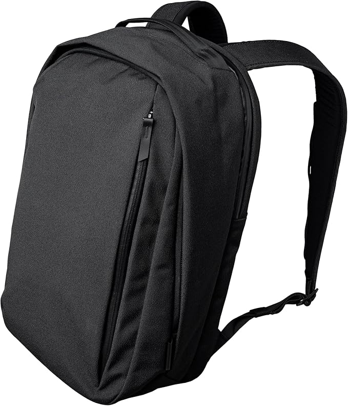 ALPAKA Metro Backpack Pro for Men 24L - Fits 15.6" Laptop Business Travel Backpack with YKK Zippers, MOD Key Leash & Luggage Pass-through, Durable Padded and Weatherproof Work Bag,Axoflux 600D (Black)
