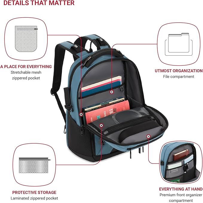 The Travel Tech Pro ScanSmart Laptop Backpack