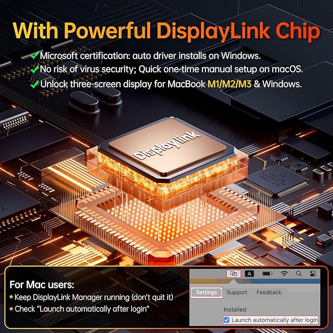 VisionOwl 15.6" Dual Foldable Portable Monitor 1080P, 107% sRGB, ΔE<2, USB-C, HDMI, Stacked Screen Extender, DisplayLink Compatible, Built-in Kickstand, VESA Holes for Laptop PC Mac Windows