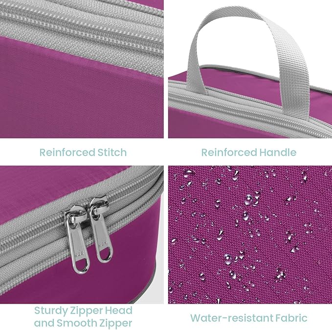 Cambond Compression Packing Cubes for Travel Women - Travel Bags Luggage Organizers Travel Essentials Compression Cubes for Travel Carry on Suitcases Organizer