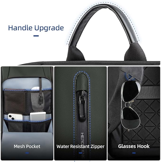 Business Backpack Computer Bag for 15.6 Inch Laptop for Men Women with USB Charging Port Water-Resistant Anti-theft Luggage Backpack Suitcase Casual Daypack for College Weekender Hikking Travel-Green