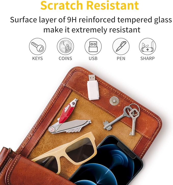 UNBREAKcable 3-Pack Screen Protector for iPhone 12 Pro Max, Double Shatterproof Tempered Glass [Easy Installation] [9H Hardness] [99.99% HD Clear] [Case Friendly] for iPhone 6.7 inch