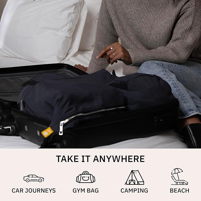 trtl Packing Pods, Black - Packing Cubes for Travel - Organizer Bags for Luggage to Maximize Space in Suitcase - Travel Packing Organizers - Includes Carry Strap - Comes with 3 Cube Sizes - 5 Pack