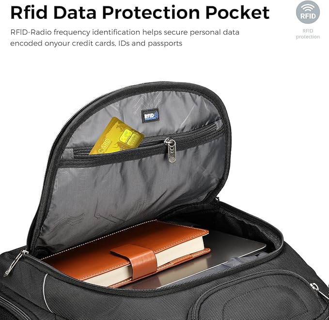 Swissdigital Design TSA Business Laptop Backpack For Men,Travel Backpack With USB Charging Port,College Tech Backpacks With RFID Pockets Presents For Men Fits 15.6 Inch Computer | TERABYTE