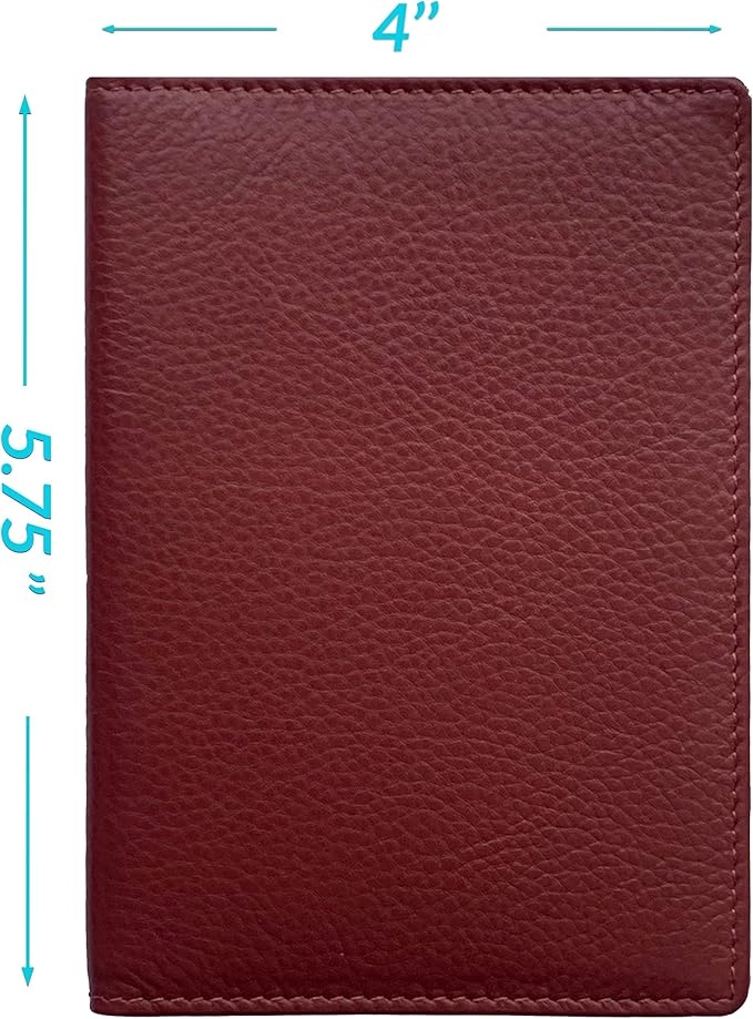 Personalized Monogrammed Merlot Leather RFID Passport Wallet and 2 Luggage Tags