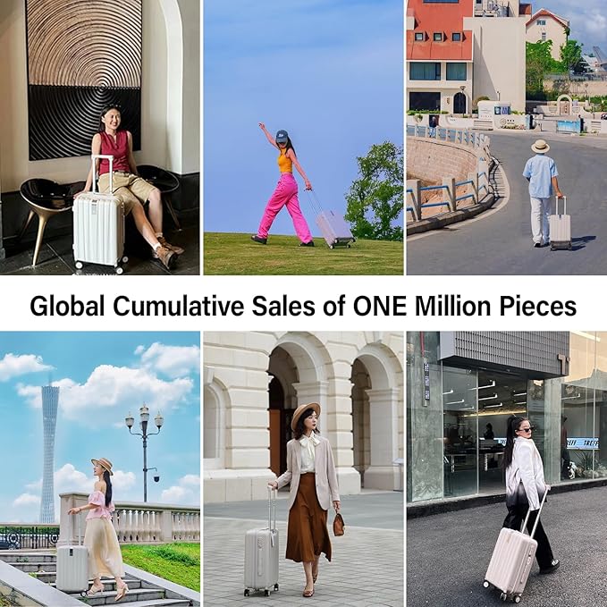 Hanke Luggage Sets 3 piece Carry On Luggage with Wheels PC Hard Shell Suitcases Lightweight Checked Tsa Luggage Extra Large Travel Suitcase Woman Men 20/24/29 Inch （Purple）