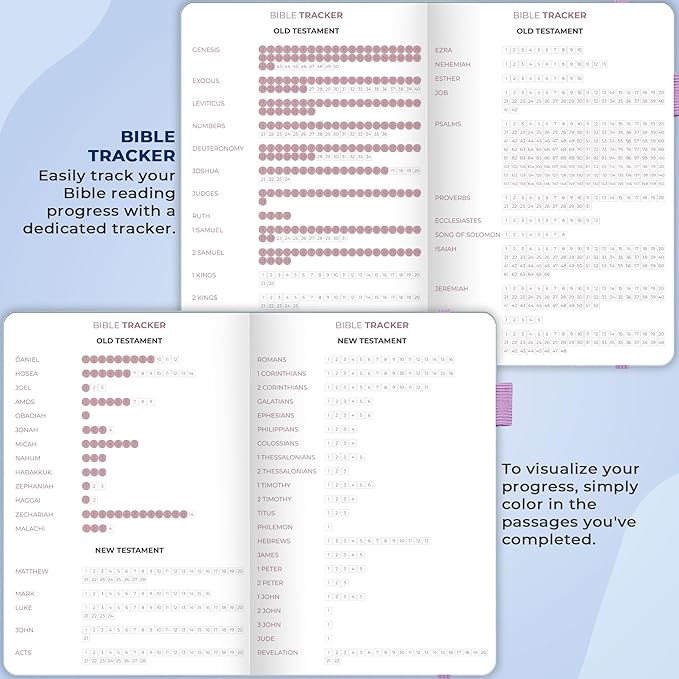 Clever Fox Bible Study Journal – Church Notes Notebook – Note Taking & Journaling Kit – Faith Based Religious Gifts & Accessories (Periwinkle)