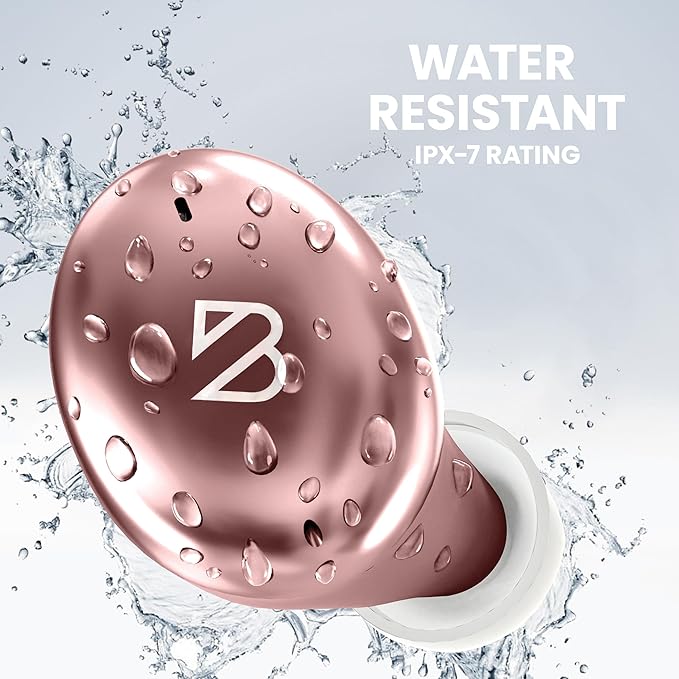 Back Bay Audio Tempo 30 Wireless Earbuds for Small Ears - Award-Winning Sound, Sweatproof Bluetooth Earbuds, Comfortable Ear Buds for Women, Pink Earphones Small Ear Canals, Long Battery Headphones