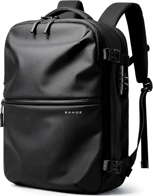 BANGE Travel Backpack with TSA lock version can hold 15.6 inch Laptop suitable Daily Commute and Overnight Flight Approved Anti-theft Bag