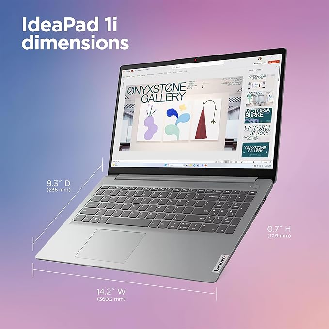 Lenovo IdeaPad Laptop Computer 2025, 15.6" Display, 20GB RAM, 1.6TB Storage (1TB SSD + 128GB eMMC + 500GB Ext), Intel Dual Core Processor, Long Battery, MarxsolAccessory, 1 Year Office 365, Win 11