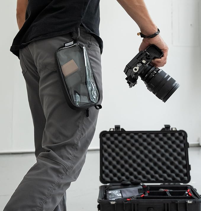 GOBAGS NEO Production Zipper Bags - Electronics & Camera Accessories Bag - Cable organizer, Gear Accessory Pouch, Travel Camera Essentials (Extra Small, Black, 2 pack)