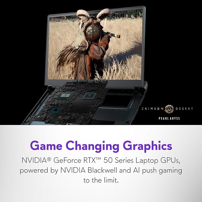 Alienware 16 Area-51 Gaming Laptop AA16250-16" WQXGA 240Hz Display, Intel Core Ultra 9-275HX, 32GB DDR5 RAM, 1TB SSD, NVIDIA GeForce RTX 5070Ti, Windows 11 Home, Onsite Service - Liquid Teal