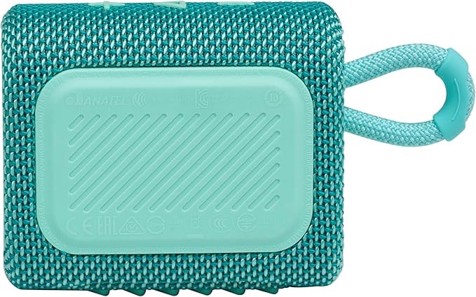 JBL Go 3 - Portable Mini Bluetooth Speaker, big audio and punchy bass, IP67 waterproof and dustproof, 5 hours of playtime, speaker for home, outdoor and travel (Teal)
