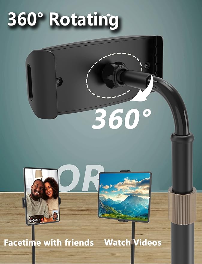 MAGIPEA Tablet Stand and Holder, Adjustable Bendable Holder for Desk, Stable, Compatible with Ipad Pro 12.9, 11, 10.2, Mini, Kindle, Switch, Nexus, Tab, Portable Screen and Most 4.7-16" Devices