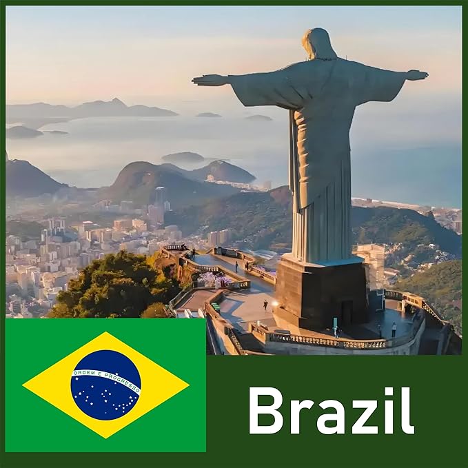 Brazil 3 in1 Physical SIM - Prepaid 4G/5G LTE Data for Tourists - No Contracts, No Roaming - Easy Setup for Unlocked Devices
