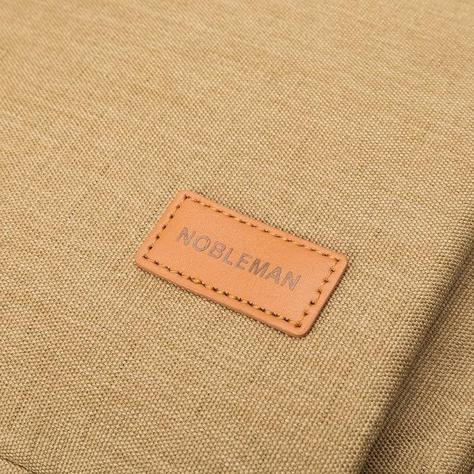 NOBLEMAN Travel Backpack Men Women, Business Computer Backpacks with Multi Compartment Storage Laptop Backpack, Water Resistent 15.6 Inch Laptop Work Business Backpack with USB Port for Nurse (Khaki)