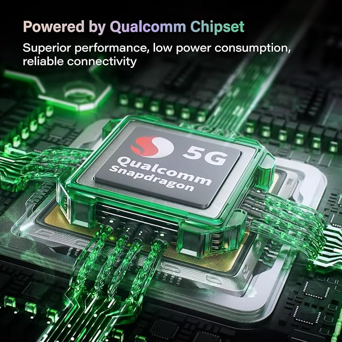 GlocalMe Numen Air 5G Hotspot with 50GB US/CA/MX Data 90Days, Portable WiFi Hotspot for Travel, Ultra High Speed Mobile Hotspot Device with Touch Screen, No SIM Card Required, 16 Connected Devices