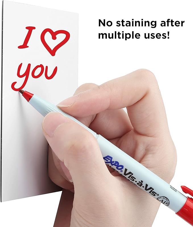 Dry Erase Sticky Notes - 10 Pack of 4x6 Inch; Adhesive Free Reusable Whiteboard Stickers for Smooth Surfaces; No More Paper Post Notes - Reusable Home and Office Product (White, 4 x 6)