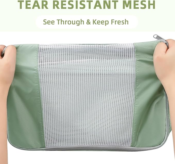 BAGAIL 6 Set/8 Set/10 Set Packing Cubes Various Sizes Packing Organizer for Travel Accessories Luggage Carry On Suitcase