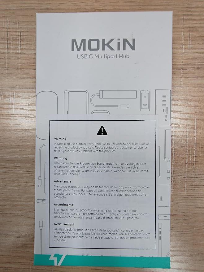 MOKiN USB C Hub HDMI Adapter for MacBook Pro/Air, 7 in 1 USB C Dongle with HDMI, SD/TF Card Reader, USB C Data Port,100W PD, and 2 USB 3.0 Compatible for MacBook Pro/Air, Dell XPS, Lenovo Thinkpad.