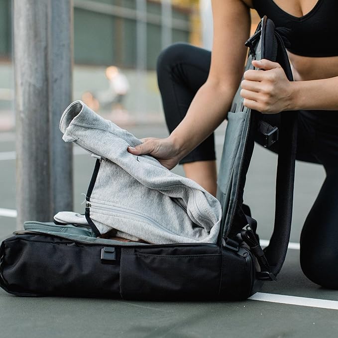 ERRANT Backpack Obsidian Black - Travel Backpack with Laptop Compartment, Waterproof 22L Everyday & Commuter Backpack for Men & Women