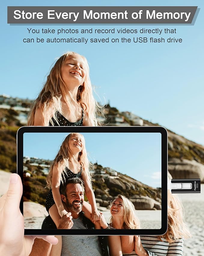 USB Flash Drive 512GB, Photo Stick Memory External Data Storage Thumb Drive Compatible for Phone, Pad, Android, PC and More Devices (Black)