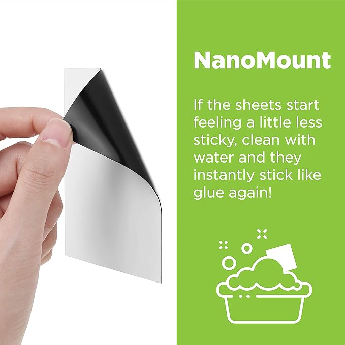 Dry Erase Sticky Notes - 10 Pack of 4x6 Inch; Adhesive Free Reusable Whiteboard Stickers for Smooth Surfaces; No More Paper Post Notes - Reusable Home and Office Product (White, 4 x 6)