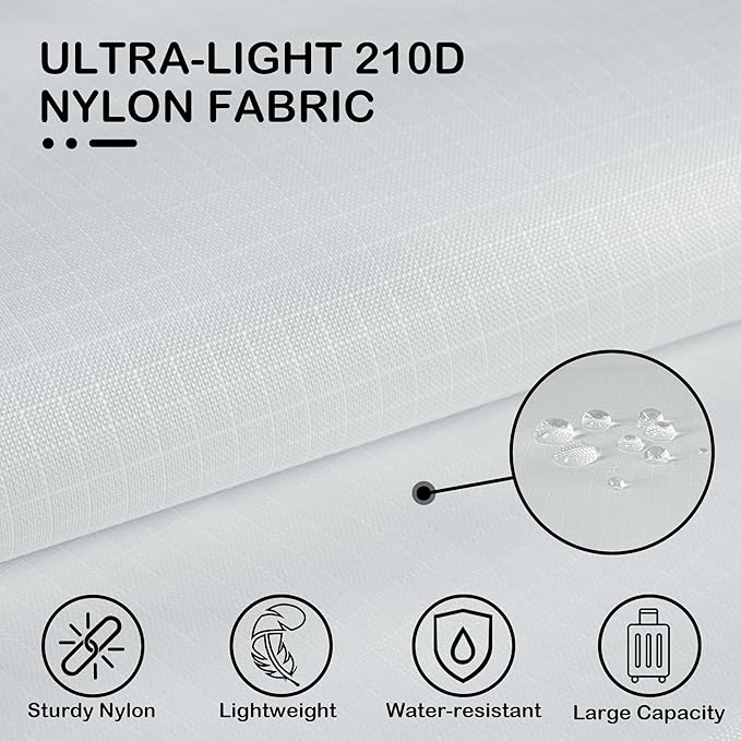 Cipway Compression Packing Cubes, Ultralight Luggage Organizer Bags with Laundry Bags and Clear Toiletries Bag,Travel Essentials for Carry on Suitcase (6 Piece,White)