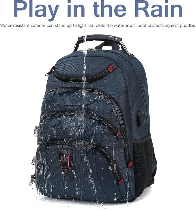 Boavan Laptop Backpack for men, 15.6 inch Laptop Bag with USB Port, Waterproof Travel Work Backpack Purse, Anti-Theft Teacher Nurse Doctor Casual Bookbags Office Business backpack，Classic Navy